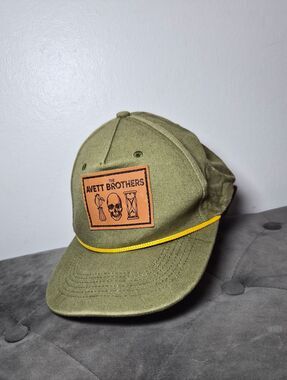 Unbranded Men's Green and Yellow Hat
